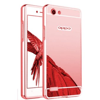 Gambar Case Aluminium Bumper Mirror for OPPO Neo 7   Rose gold