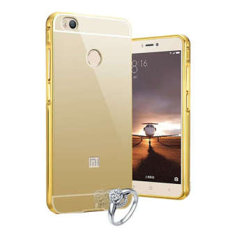 Gambar Case Aluminium Bumper Mirror for Xiaomi Mi 4S   Gold