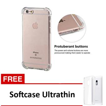 Gambar Case Anti Shock   Anti Crack Elegant Softcase for Apple Iphone 5  5S   5SE   Clear + Free Softcase Ultrathin