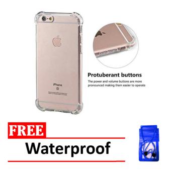 Gambar Case Anti Shock   Anti Crack Elegant Softcase for Apple Iphone 5  5S   5SE   Clear + Free Waterproof