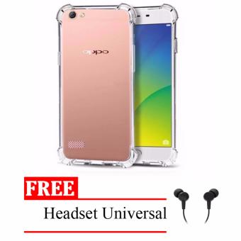 Gambar Case Anti Shock   Anti Crack Elegant Softcase for Oppo Neo 7   A33  Clear + Free Headset Universal