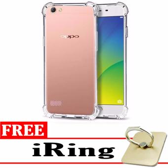 Gambar Case Anti Shock   Anti Crack Elegant Softcase for Oppo Neo 7 (A33)   White Clear + Free iRing