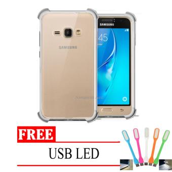 Gambar Case Anti Shock   Anti Crack Elegant Softcase for Samsung Galaxy J12016   J120   4G LTE   Clear + Free USB LED