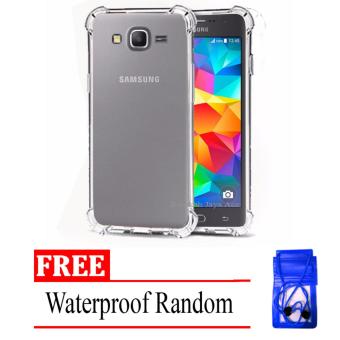 Gambar Case Anti Shock   Anti Crack Elegant Softcase for Samsung Galaxy J2  J2 (2015)   J200   4G LTE   Clear + Free Waterproof