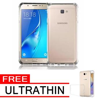 Gambar Case Anti Shock   Anti Crack Elegant Softcase for Samsung Galaxy J5Prime   White Clear + Free Ultrathin