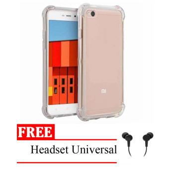 Gambar Case Anti Shock   Anti Crack Elegant Softcase for Xiaomi Redmi 4a   Clear + Free Headset Universal