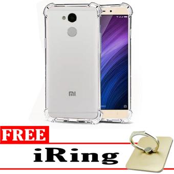 Gambar Case Anti Shock   Anti Crack Elegant Softcase for Xiaomi Redmi 4Prime   White Clear + Free iRing