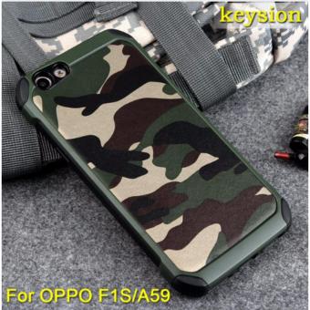 Gambar Case Army Oppo F1S   A59 Soft+Hard Slim BackCover Spigen Armor Rugged   Hijau