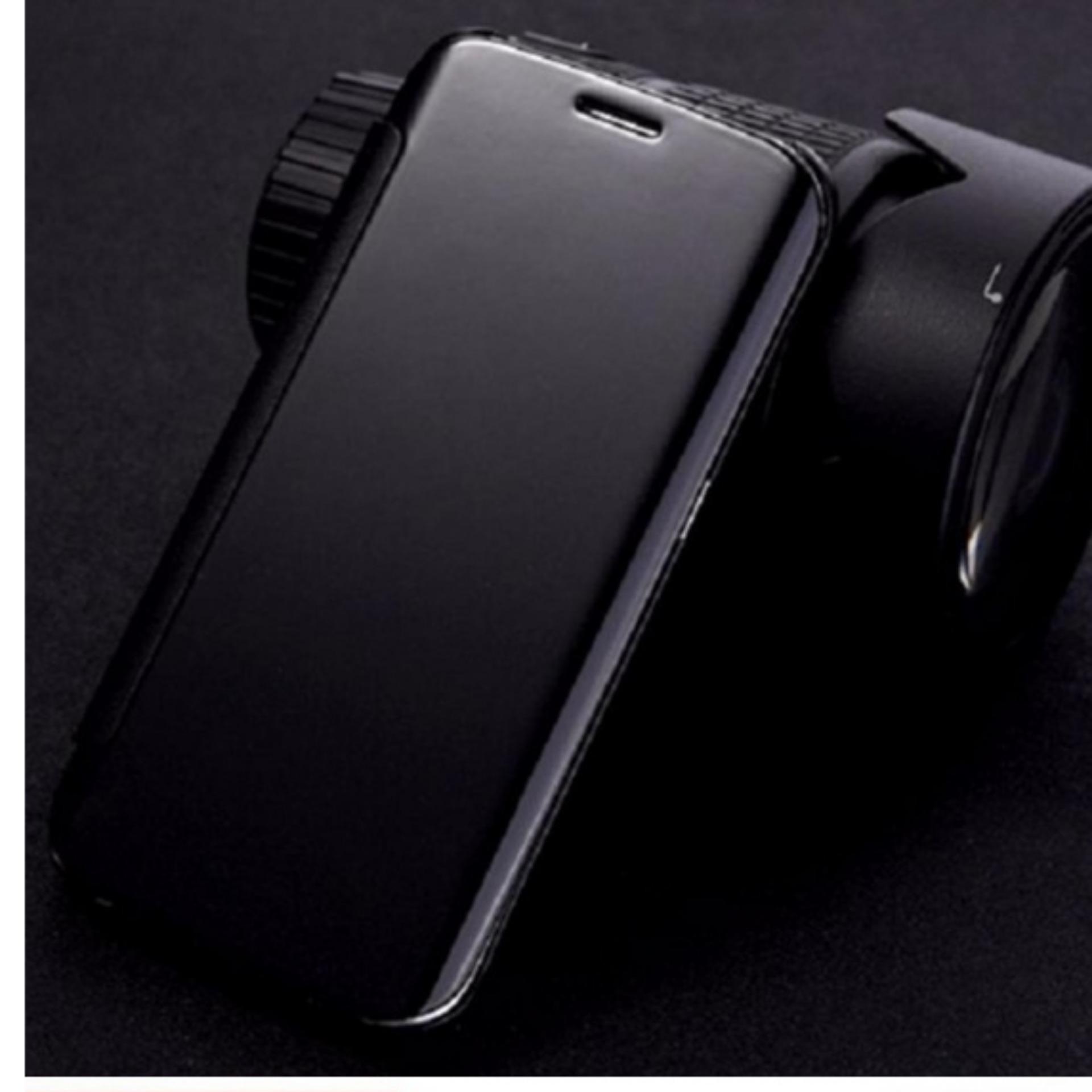 Chanel Case Ume Flip Cover For Samsung Galaxy J7 Prime Blackhitam Case Chanel Executive Samsung J7 Prime Flipcase Flip Mirror Cover SView Transparan Auto