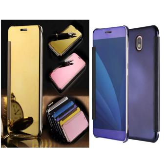 Gambar Case Executive Samsung Galaxy J7 Pro Flipcase Flip Mirror Cover S View Transparan Auto Lock Casing Hp  Random color