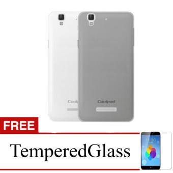 Gambar Case for CoolPad Roar Plus   Abu abu + Gratis Tempered Glass   Ultra Thin Soft Case