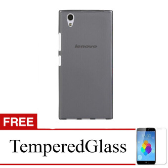 Gambar Case for Lenovo A859   Abu abu + Gratis Tempered Glass   Ultra ThinSoft Case