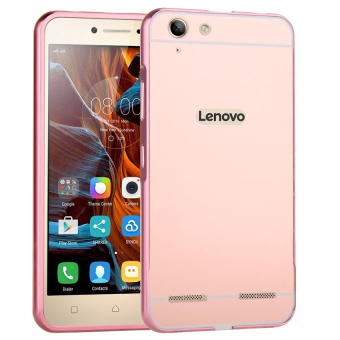 Gambar Case for Lenovo Vibe K5 Plus Aluminium Bumper With Mirror BackdoorSlide   Rose Gold