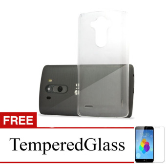 Gambar Case for LG X Power Clear + Gratis Tempered Glass Ultra Thin Soft Case