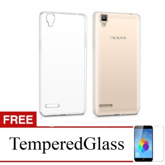 Gambar Case for Oppo R7S   Clear + Gratis Tempered Glass   Ultra Thin SoftCase