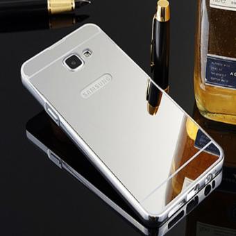 Gambar Case For Samsung Galaxy A5 2017 A520 Bumper Sleding Mirror   BumperBesi Kaca Metal Back Case   Bumper Cermin   Casing Hp   CasingHandphone  Silver