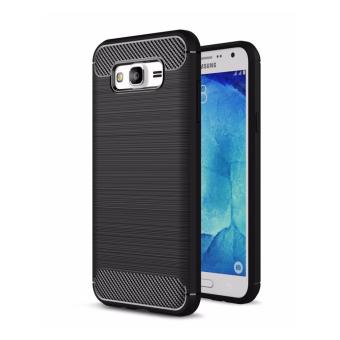 Gambar Case For Samsung Galaxy Galaxy J2 Prime Carbon Slim FiberShockproof Hybrid Case Series   Hitam