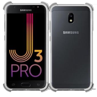 Case for Samsung Galaxy J3 Pro (2017) J330 Duos Anti Crack Anti Pecah Anti Shock Shockproof Elegant Softcase - Bening Transparant  
