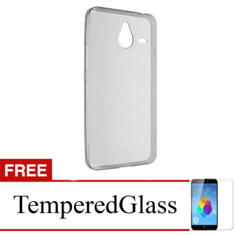 Gambar Case for Smartfren Andromax A   Abu abu + Gratis Tempered Glass  Ultra Thin Soft Case