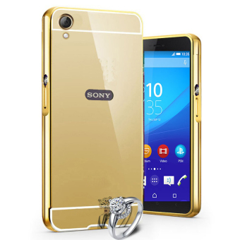 Gambar Case For Sony Experia Z2 Bumper Chrome With Backcase Mirror Slide  Gold