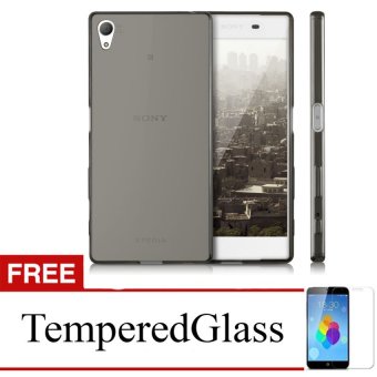 Gambar Case For Sony Xperia C3   D2533   Abu abu + Gratis Tempered Glass   Ultra Thin Soft Case