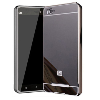 Gambar Case For Xiaomi Mi4C Bumper Slide Mirror   Black