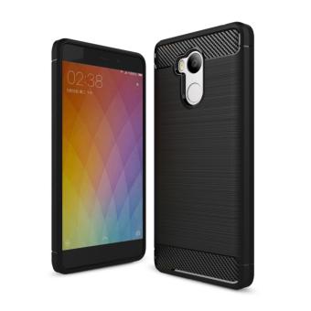 Gambar Case For Xiaomi Redmi 4 Prime Slim Carbon Shockproof Hybrid CaseSeries Hitam