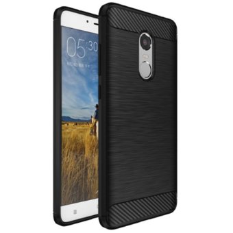 Gambar Case For Xiaomi Redmi Note 4 Slim Carbon Shockproof Hybrid Case Series  Hitam