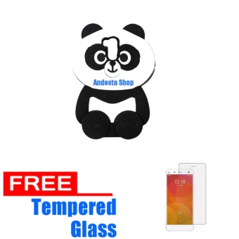 Gambar Case Karakter Panda Xiaomi 4 Frime Free Tempered Glass