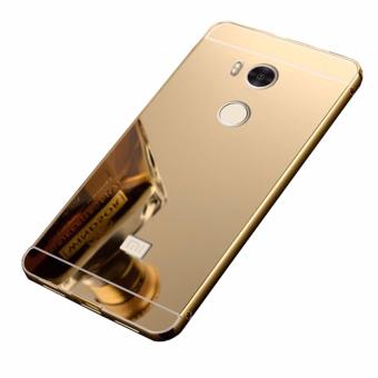 Gambar Case Metal for Xiaomi Redmi 4s Aluminium Bumper With MirrorBackdoor Slide   Gold