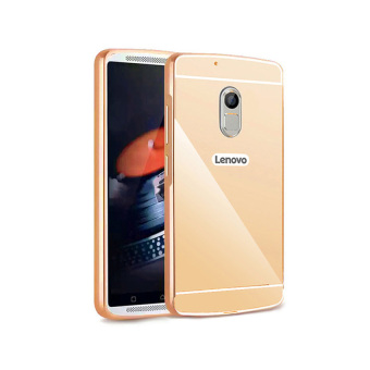 Gambar Case Mirror Aluminium Bumper For Lenovo Vibe K5 Note   Gold