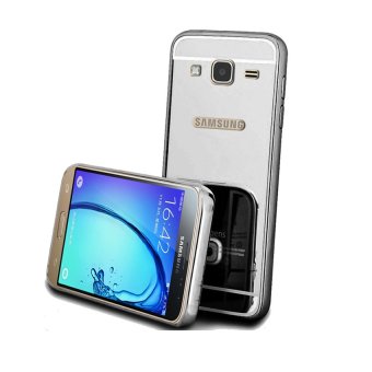 Gambar Case Mirror Aluminium Bumper For Samsung J1 Mini   Hitam