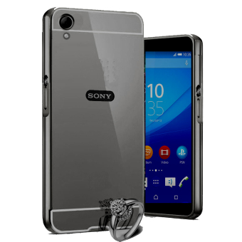 Gambar Case Mirror Aluminium Bumper For Sony Xperia Z1   Black