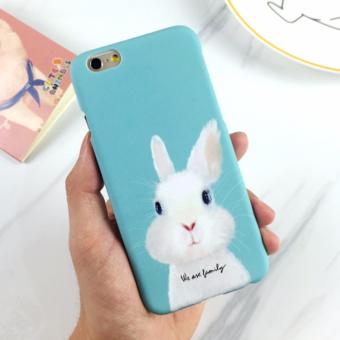 Gambar Case Premium Hardcase iPhone 6 6s Cute Bunny   Turquoise