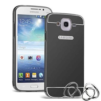 Gambar Case Samsung GRAND 2 G7102 Bumper Metal + Back Case Sliding   BLACK