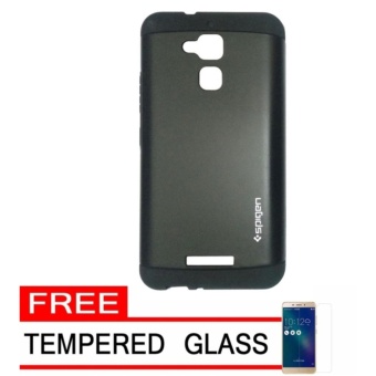 Gambar Case Slim Armor for Asus Zenfone 3 Max   ZC520TL   Hitam + FreeTemperedglass