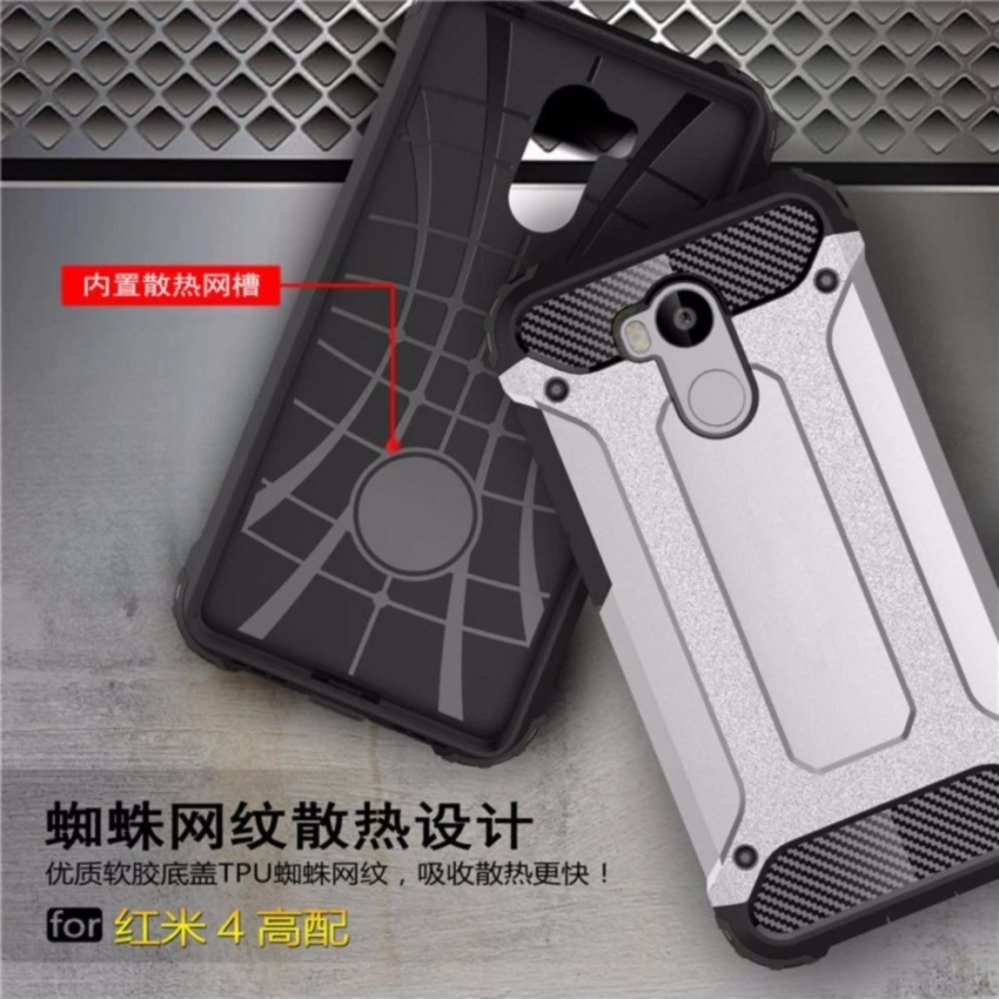 CASE TOUGH ARMOR CARBON FIBER 2 LAYER FOR OPPO A39 / A57 - BLACK ...