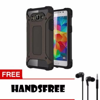 Gambar CASE TOUGH ARMOR CARBON FIBER 2 LAYER FOR XIAOMI REDMI 4X BLACK +GRATIS HANDSFREE