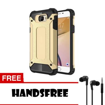 Gambar Case Tough Armor Carbon for Samsung Galaxy A5 2017 Series   Gold +Free Handsfree