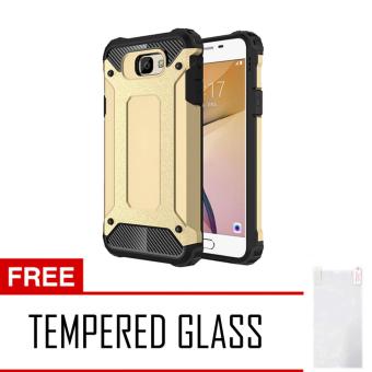 Gambar Case Tough Armor Carbon for Samsung Galaxy A5 2017 Series   Gold +Free Tempered Glass