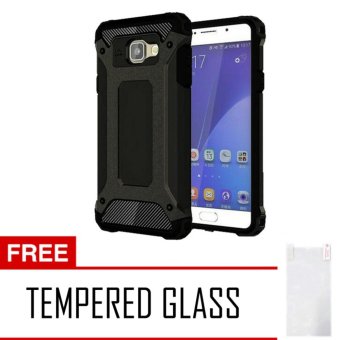 Gambar Case Tough Armor Carbon for Samsung Galaxy A5 2017 Series   Hitam + Free Tempered Glass