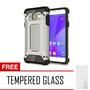 Gambar Case Tough Armor Carbon for Samsung Galaxy A5 2017 Series   Silver+ Free Tempered Glass