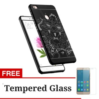 Gambar Case TPU Dragon Back Cover Silikon Original for Xiaomi Mi Max   Black + Gratis Tempered Glass