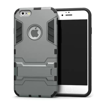 Case TPU + PC Hard Case for iPhone 5 / 5s / SE - Grey  