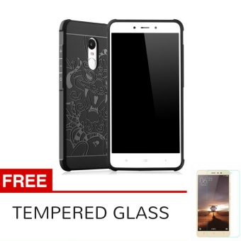 Gambar Case TPU Phone Case for Xiaomi Redmi Note 4   Black + GRATISTempered Glass