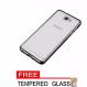 Gambar Case Ultrathin Shining List Chrome Samsung Galaxy J2 Prime Black +Gratis Tempered Glass