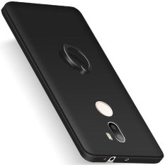 Case untuk Xiaomi Mi 5 S Plus Hard PC dengan Rotating Ring Grip Case Cover-Hitam-Intl