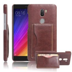 Case untuk Xiaomi Mi 5 S Plus Hard PC Kartu Slot Leather Case-Brown-Intl