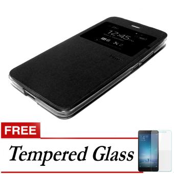 Gambar Casing Flip Cover Premium Leather Case for Samsung Galaxy J7 Prime+ Free Tempered Glass