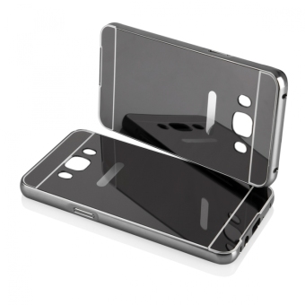 Gambar Casing Metal Bumper Mirror for Samsung Galaxy J7 2016 ( J710 )   Black